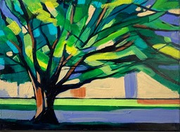 Tree in Hereford cloisters30x40